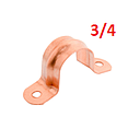 ABRAZADERA TIPO U 3/4" DE COBRE