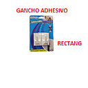 GANCHO ADHESIVO RECTANGULAR BLANCOX 2 PIEZAS  YETKA (125.132)