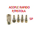 ACOPLE RAPIDO P/PISTOLA COMPRESOR (5 PIEZAS)