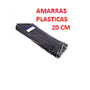AMARRAS NEGRAS PLASTICAS  20 CMTS