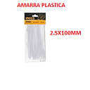 AMARRAS PLASTICA 100MM(10CM) INGCO / 100 UND (HCT1001)