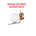 APLIQUE DE PARED ANGULAR DORADO MATE (IL010756)