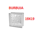 BLOQUE DE VIDRIO 19X19 BURBUJA