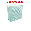 BLOQUE DE VIDRIO 19X19 OBLIQUE LINE