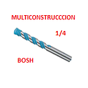 BROCA MULTICONSTRUCCCION BOSH  6MM  ( 1/4 )