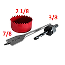 BROCASIERRAS MADERA-ALUMINIO-PLASTICO AKZI 3 PIEZAS