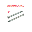 CLAVOS ACERO BLANCO  1"  -  (# 7 X 25 M/M)