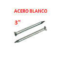 CLAVOS ACERO BLANCO  3" -  (# 7 X 75 M/M)