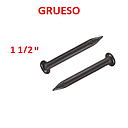 CLAVOS ACERO NEGRO GRUESO 11/2" X 2.5 MM