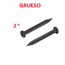CLAVOS ACERO NEGRO GRUESO 2" X 2.5 MM