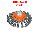 CEPILLO COPA CIRCULAR CD TRENZADO 4"X5/8