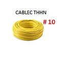 CABLE FLEXIBLE # 10 CABLEC ECON.THHN-FLEX AMARILLO - 100 MTS