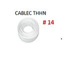 CABLE FLEXIBLE # 14 CABLEC ECON. THHN-FLEX BLANCO - 100 MTS