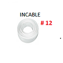 CABLE FLEXIBLE # 12  BLANCO  - 25 MTS