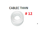 CABLE FLEXIBLE # 12  BLANCO  - 50 MTS