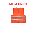 CHALECO REFLECTIVO TOMATE PREMIUM CON BOLSILLOS (TALLA UNICA)