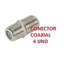 CONECTOR COAXIAL RG6 KIT 4 UND VOLTECK