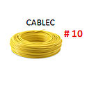 CABLE SOLIDO # 10 CABLEC AMARILLO