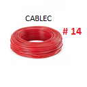 CABLE SOLIDO # 14 ELECTROCABLE ROJO