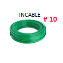 CABLE SOLIDO # 10 VERDE - 25 MTS