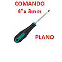 DESARMADOR PLANO  4" X 3MM COMANDO