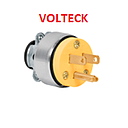 ENCHUFE 3 PATAS 15A 125V VERTICAL METAL (VOLTEK)