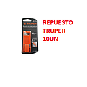 REPUESTO PEQUEÑO TRUPER P/ESTILETE METALICO  -  JGO(10UN)
