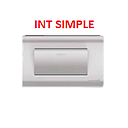 INTERRUPTOR SIMPLE 125/250V PLATEADO AQUA MAVIJU