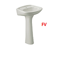 LAVABO BLANCO FERRARA/ PEDESTAL FV (211-BL)