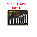 SET LLAVES MIXTAS 12 PCS INDUSTRIAL INGCO (HKSPA1142)