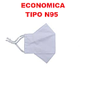 MASCARILLA ECONÓMICA BLANCA TIPO N95