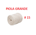 PIOLA ALGODON # 15 GRANDE 200 GRS (135 MTRS APROX)