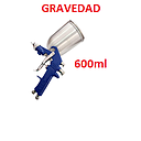 PISTOLA PINTAR DE GRAVEDAD 600ML NIQUELADA WIND