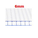 POLICARBONATO TRANSP 6MM PLANCHA 11.98 X 2.1MT**
