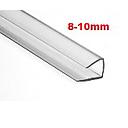 PERFIL U 8MM POLICARBONATO TRANSP 11.98MT**