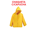 ABRIGO IMPERMEABLE 3/4 CON CAPUCHA (TALLA L)