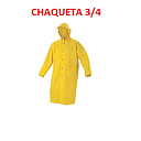 ABRIGO IMPERMEABLE 3/4 CON CAPUCHA (TALLA XL)