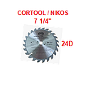 DISCO SIERRA CIRCULAR 7 1/4" X 24D  PROTOOLS