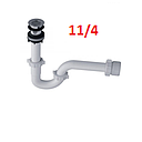 SIFON 11/4 COMPLETO CON REJILLA  PARA LAVABO BLANCO FV (E2460.01RADHBLC)