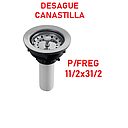 DESAGUE 11/2X31/2  PARA FREGADERO CANASTILLA FV (E246.06A DH)