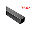 TUB CUADRA 75X2MM / 3 X 2MM-(TC75X3) 6MTS