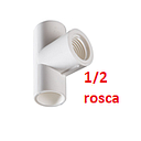 TEE PEGABLE  ROSCA 1/2 LASCO