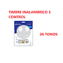 TIMBRE INALAMBRICO  1 CONTROL 36 TONOS (1 año garantía fab)