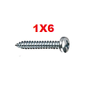 TOAU-1X6           TORNILLO AUTOROSCABLE