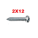 TOAU-2X12          TORNILLO AUTOROSCABLE