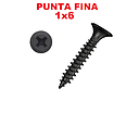 TOGY-1X6 PARA PLANCHA  PUNTA FINA NEGRO (2001)