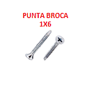 TOGY-1X6 UNIR PLACA ESTRUCTURA PUNTA BROCA GALVZ.