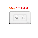 TOMACO COAXIAL + TELEFONO BLANCO AQUA MAVIJU