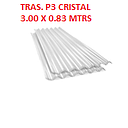 TRASLUCIDO P3 CRISTAL 3.00 X 0.83 MTRS POLICARBONATO
