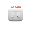 INTERRUPTOR VETO PLATA BLANCO / 2 SERVICIO